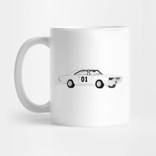 The General Lee Black Outline Mug